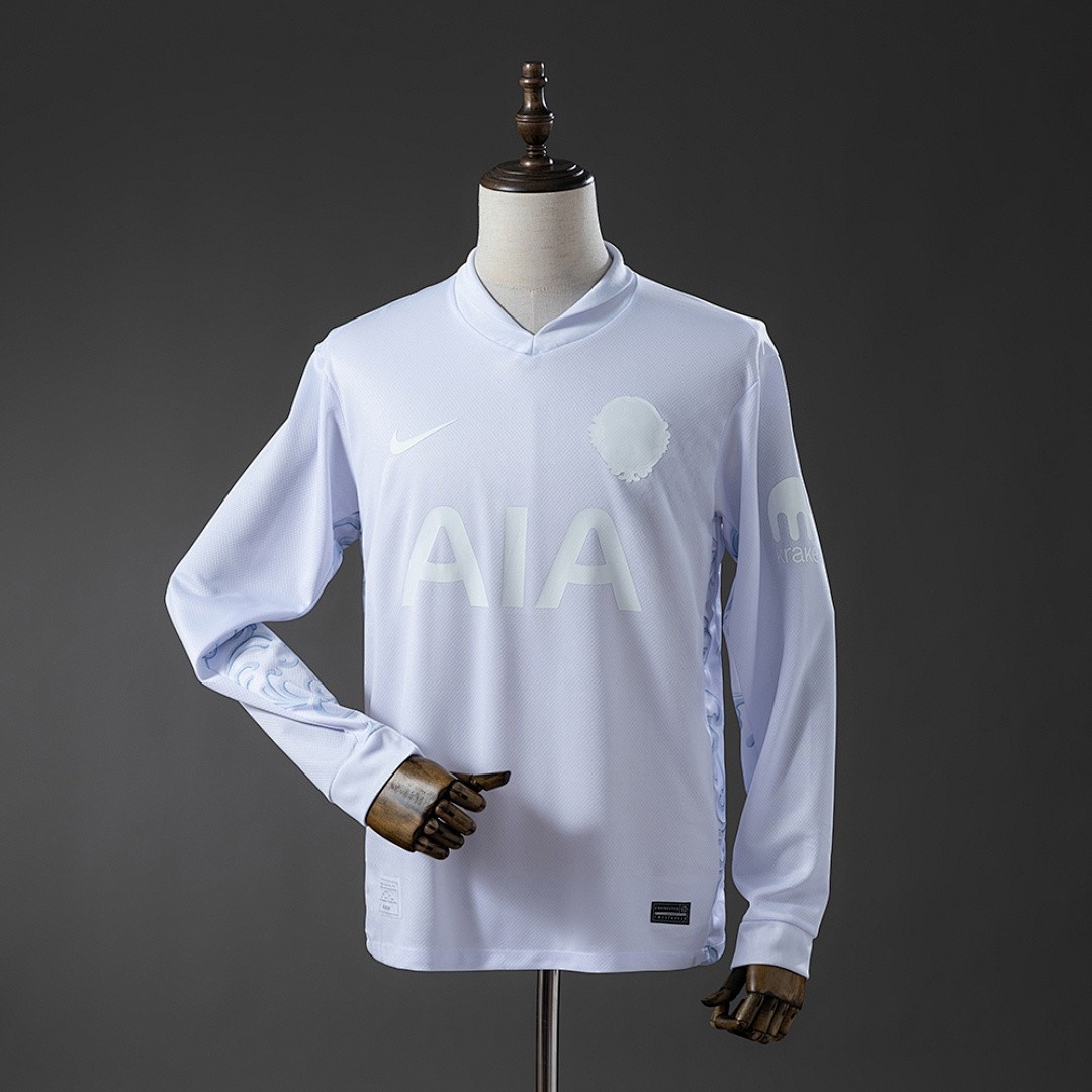 JER-2909_1 Tottenham Hotspur 125th Anniversary Long-Sleeved White Jersey - 图片 1
