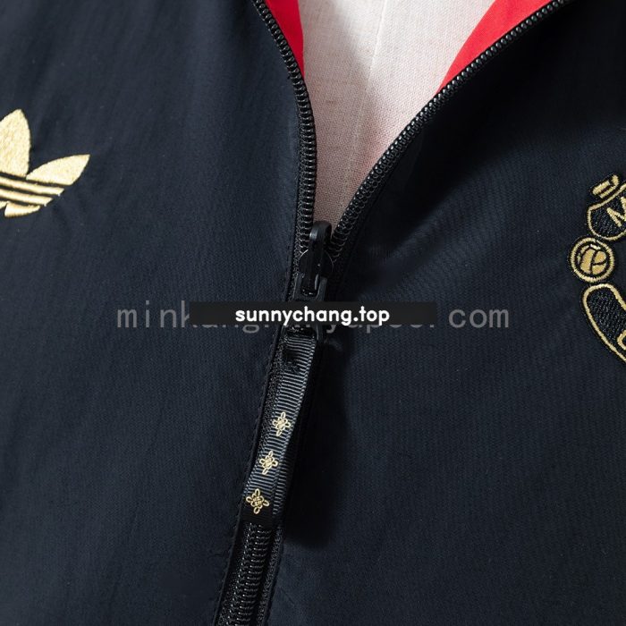 Manchester United Reversible Jacket Windbreaker - Black & Red - 图片 7