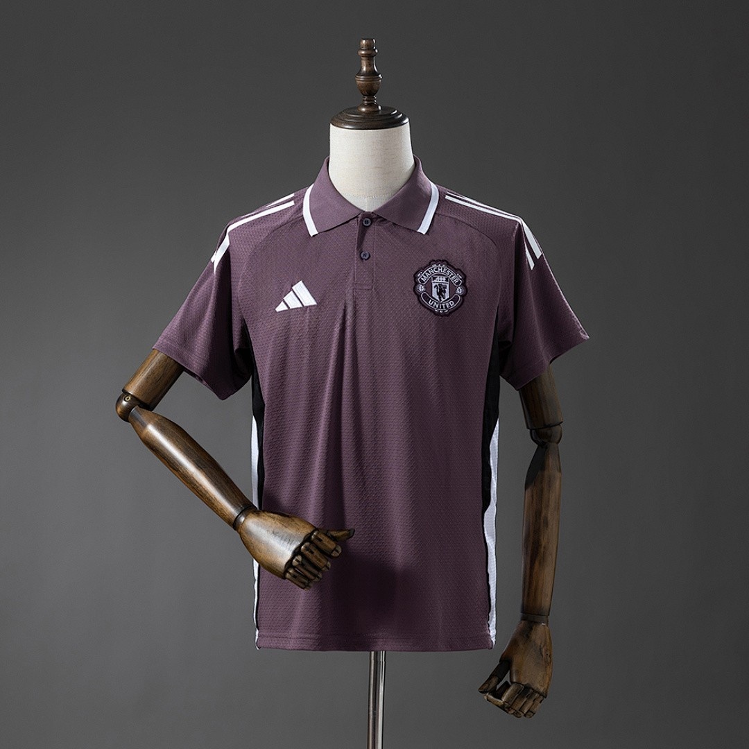 JER-2929_1 Man Utd 25/26 Polo - Grey Purple - 图片 1