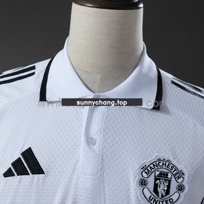 Man Utd 25/26 Polo - White - 图片 7