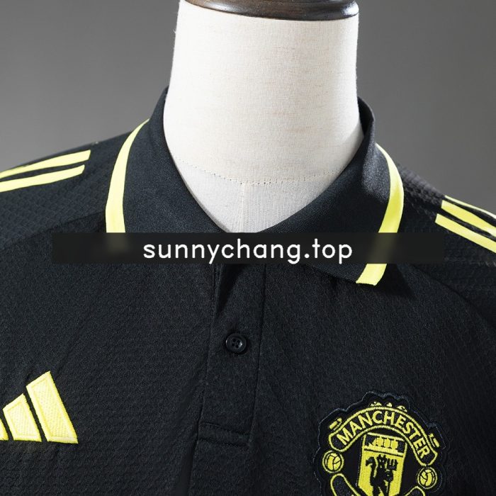 Man Utd 25/26 Polo - Black - 图片 7
