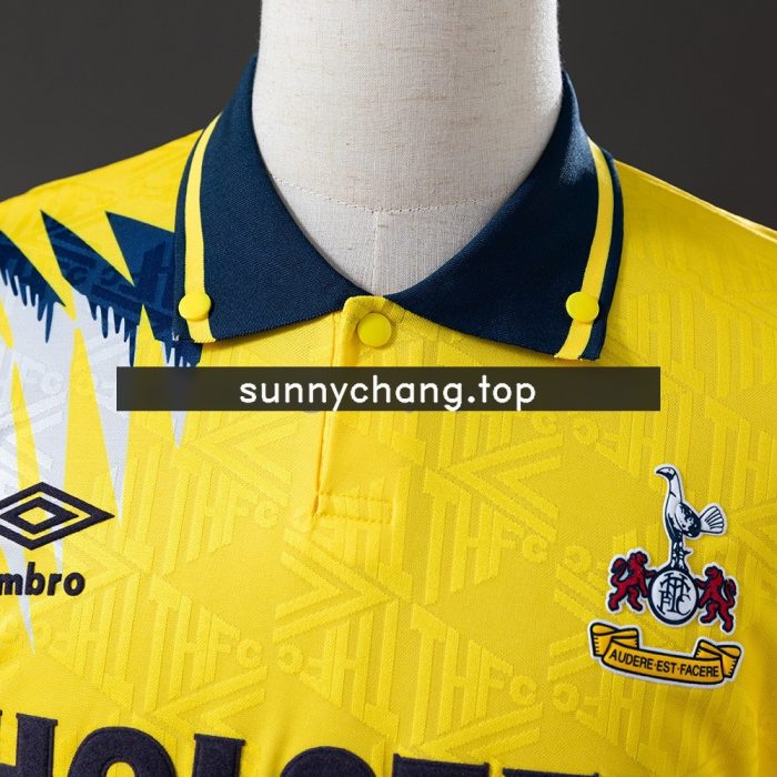 Tottenham Hotspur 1992-1994 Away Retro Shirt Yellow - 图片 6