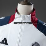 Manchester United Windbreaker - White & Navy Blue - 图片 9