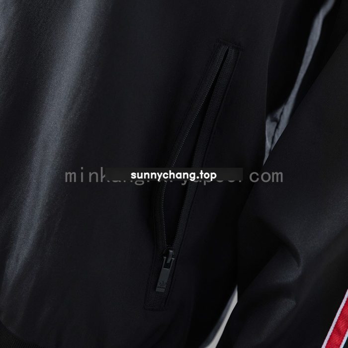 Manchester United Retro Windbreaker - Black - 图片 5