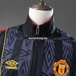 Man Utd 1992-1994 Retro Windbreaker - Black - 图片 9