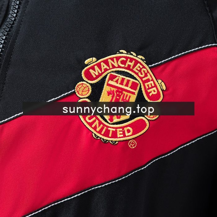 Man Utd 06/07 Windbreaker - Black - 图片 8