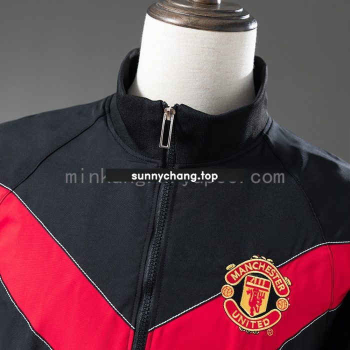 Man Utd 06/07 Windbreaker - Black - 图片 9