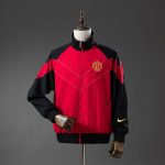 Man Utd 06/07 Windbreaker - Black & Red