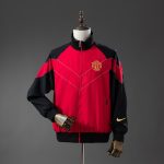 Man Utd 06/07 Windbreaker - Black & Red - 图片 2