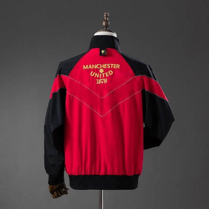 Man Utd 06/07 Windbreaker - Black & Red - 图片 3