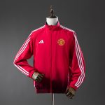 Manchester United Reversible Anthem Jacket Windbreaker - Black/Red - 图片 4