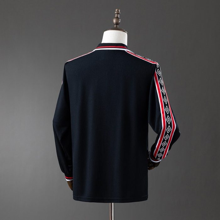 Man Utd 1998/99 Black Long Sleeve Retro Jersey - 图片 7