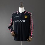 Man Utd 1998/99 Black Long Sleeve Retro Jersey - 图片 8