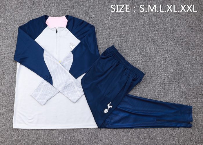 Tottenham Hotspur 23-24 Half Zip Jacket Light Grey - 图片 2