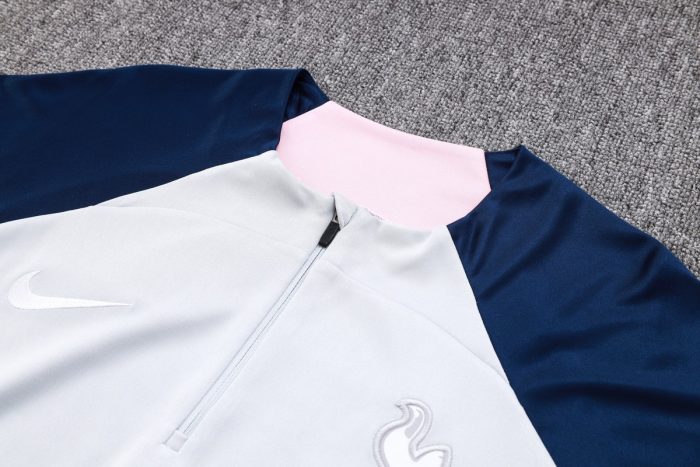 Tottenham Hotspur 23-24 Half Zip Jacket Light Grey - 图片 6