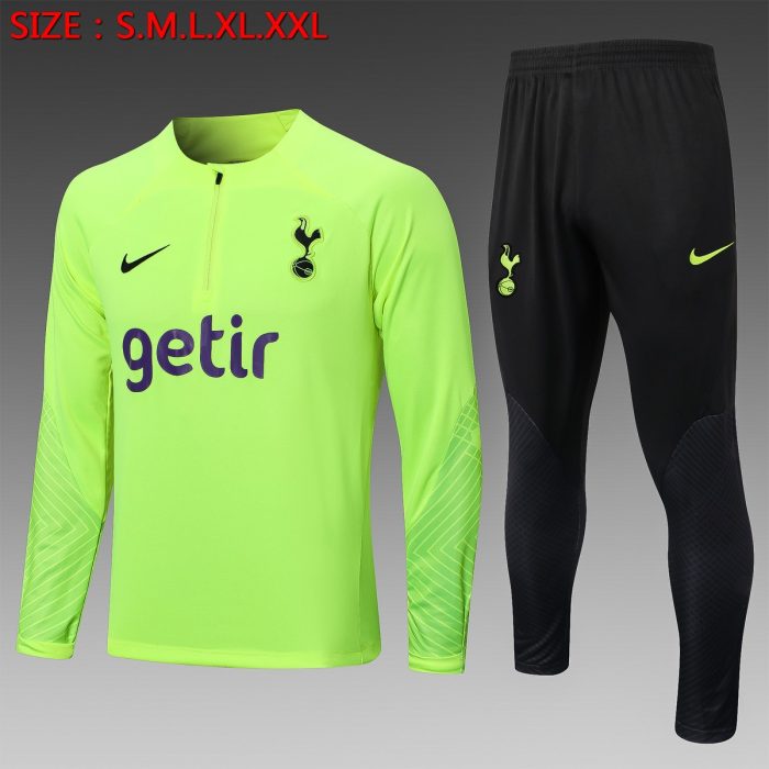 Tottenham Hotspur 22-23 Half-Zip Jacket Fluorescent Green - 图片 8
