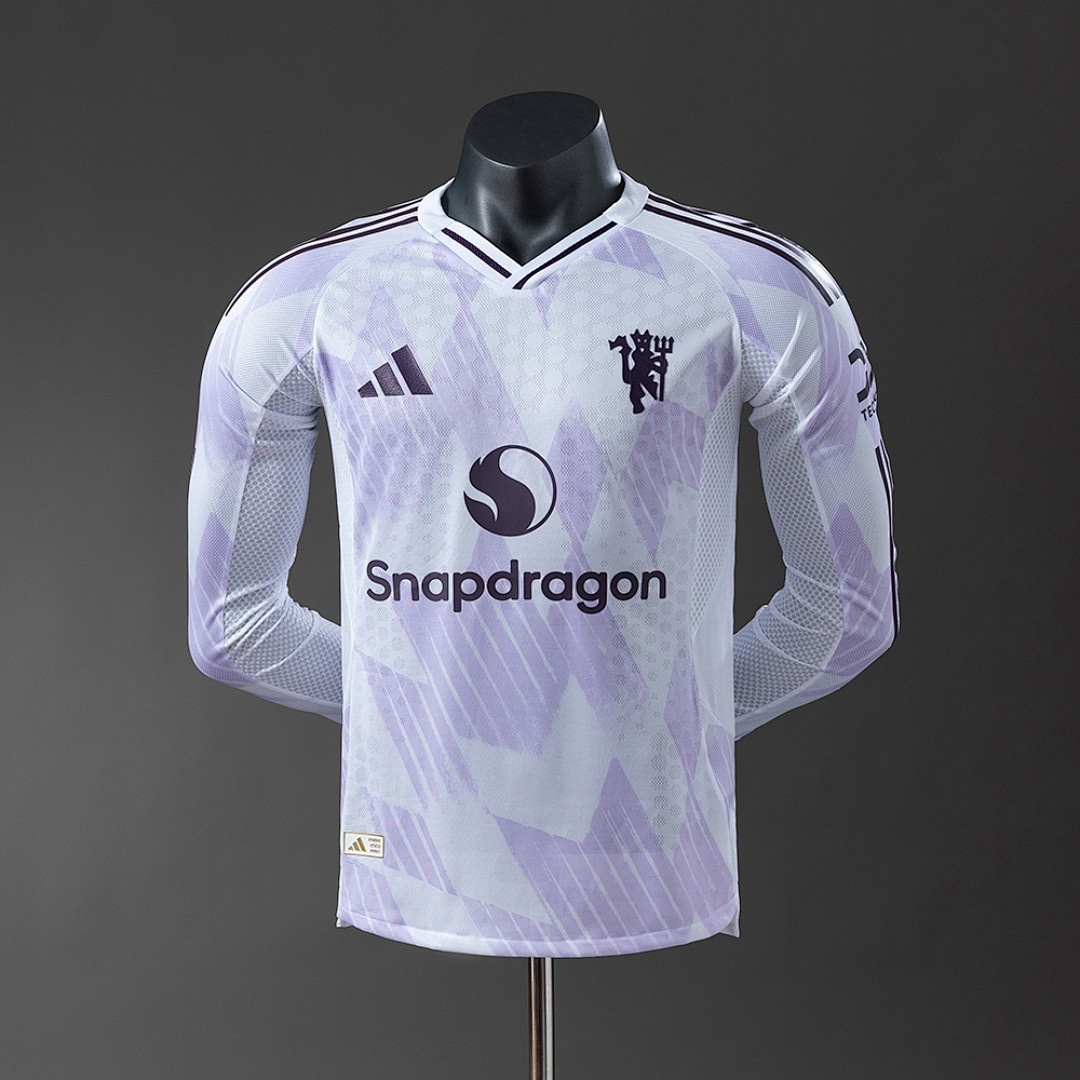 JER-3020_1 Man Utd 25/26 Player Version Away Long Sleeve Jersey - 图片 1