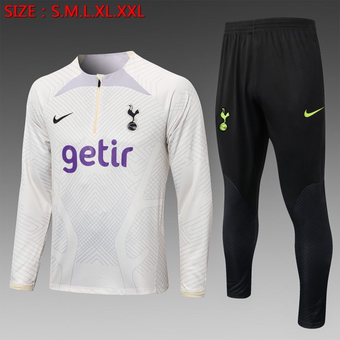 Tottenham Hotspur 22-23 Half-Zip Jacket Khaki (Spray Print) - 图片 8