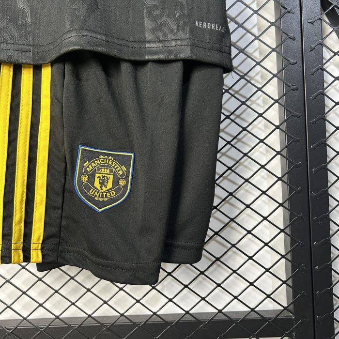 25/26 Kids Manchester United Third Away Kit Size 16-28 - 图片 6