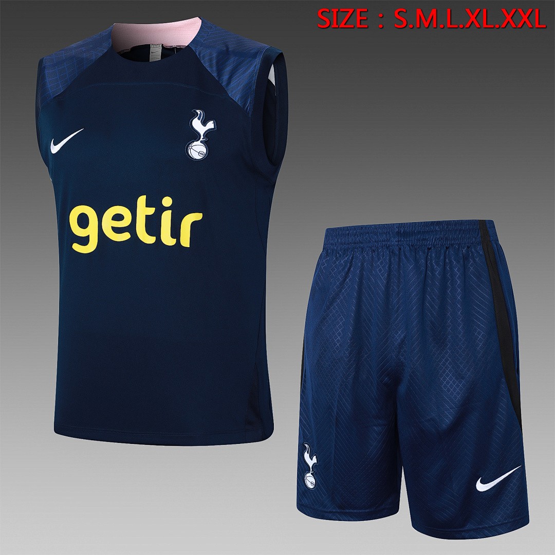 JER-3026_1 Tottenham Hotspur 23-24 Blue Vest - 图片 1