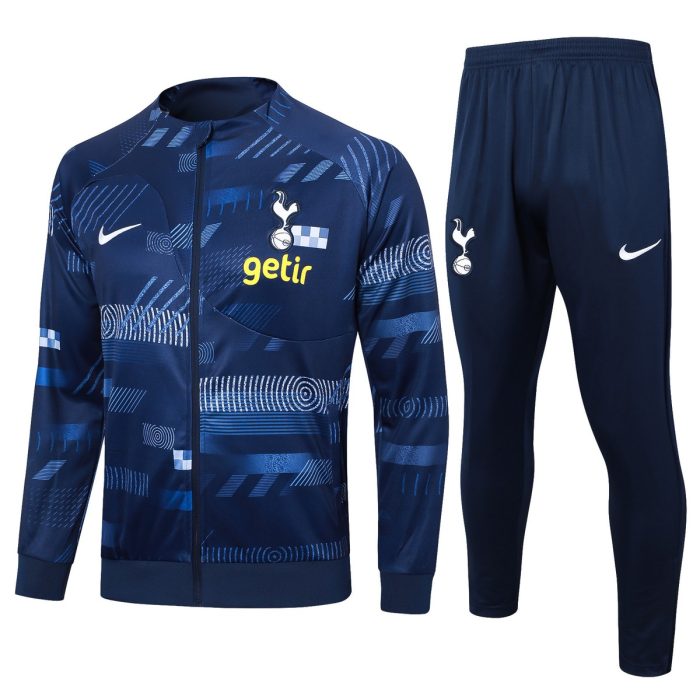 Tottenham Hotspur 23-24 Long Zip Jacket Navy Blue - 图片 8