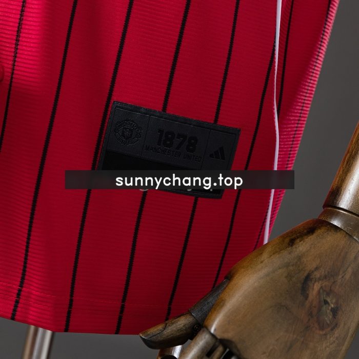 Man Utd 25/26 US Pack Full-Button Baseball Jersey Red - 图片 2