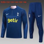 Tottenham Hotspur 23-24 Semi-Zip Jacket Kids Royal Blue - 图片 2