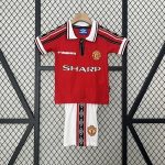 Man Utd 1998/99 Home Kids Jersey