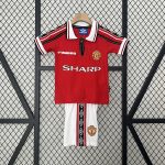 Man Utd 1998/99 Home Kids Jersey - 图片 4