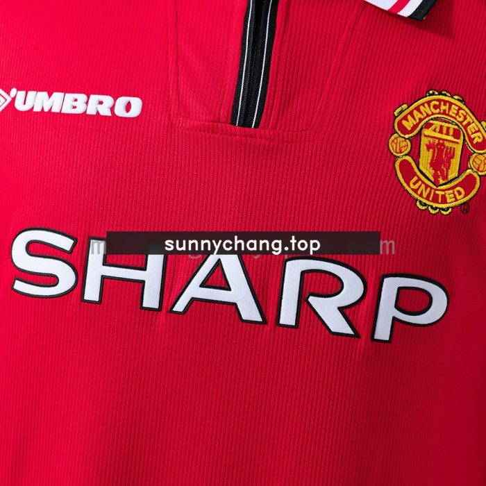 Retro 1998-1999 Manchester United Home Jersey - 图片 5