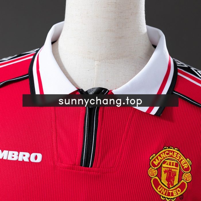 Retro 1998-1999 Manchester United Home Jersey - 图片 6