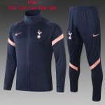 2021 Tottenham Hotspur Navy Blue Children's Long Zipper Jacket - 图片 2