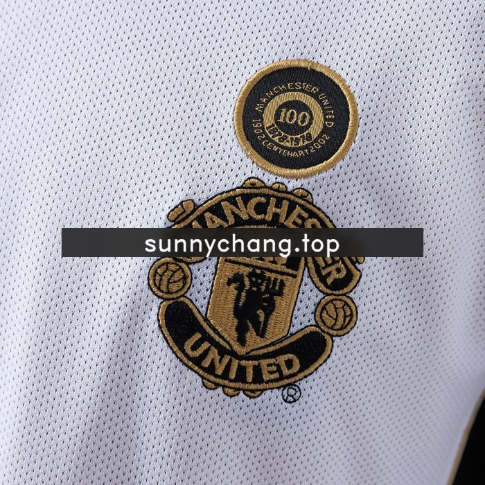 Manchester United 2001/02 100th Anniversary Edition Retro Jersey - 图片 6