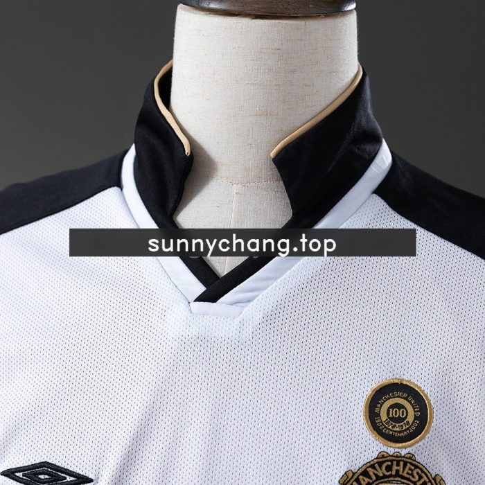 Manchester United 2001/02 100th Anniversary Edition Retro Jersey - 图片 7