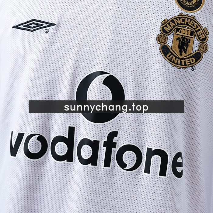 Manchester United 01/02 100th Anniversary Retro Long Sleeve Jersey S-XXL - 图片 4