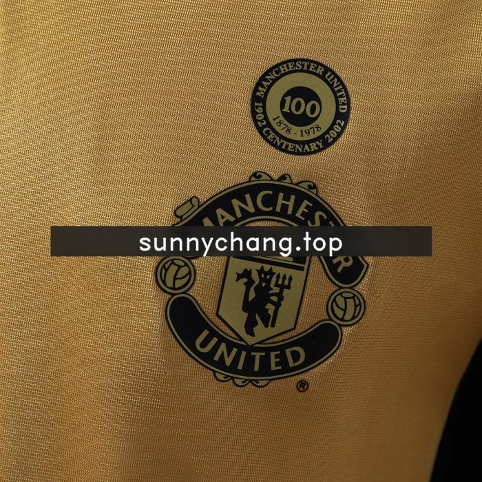 Manchester United 01/02 100th Anniversary Retro Long Sleeve Jersey S-XXL - 图片 6
