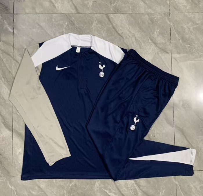 Tottenham Hotspur 25/26 Semi-Zip Jacket Navy Blue - 图片 9