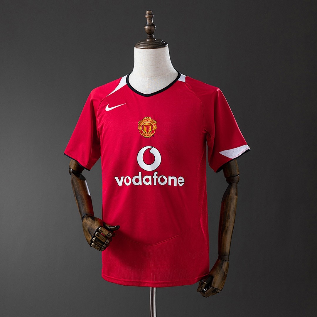 JER-3066_1 Manchester United 2004-2006 Home Retro Shirt S-XXL - 图片 1