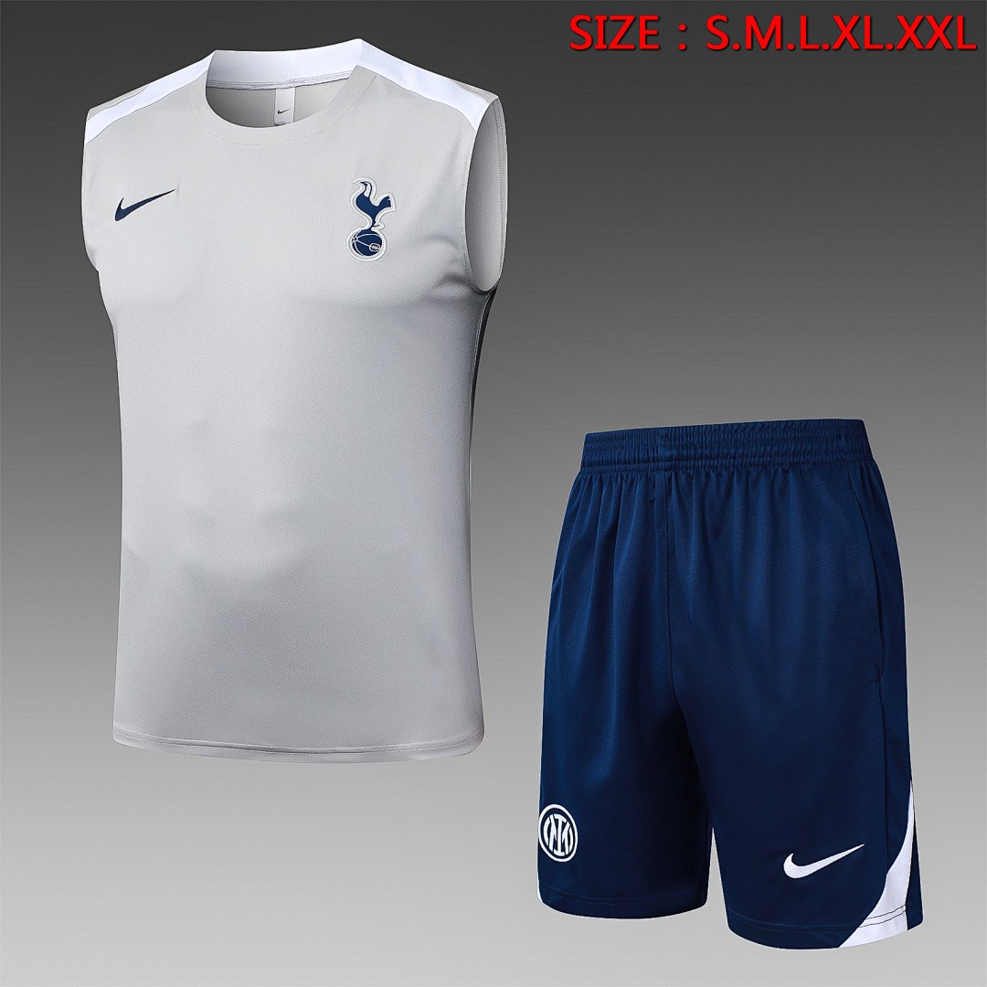 JER-3067_1 Tottenham Hotspur Light Gray Vest - 图片 1