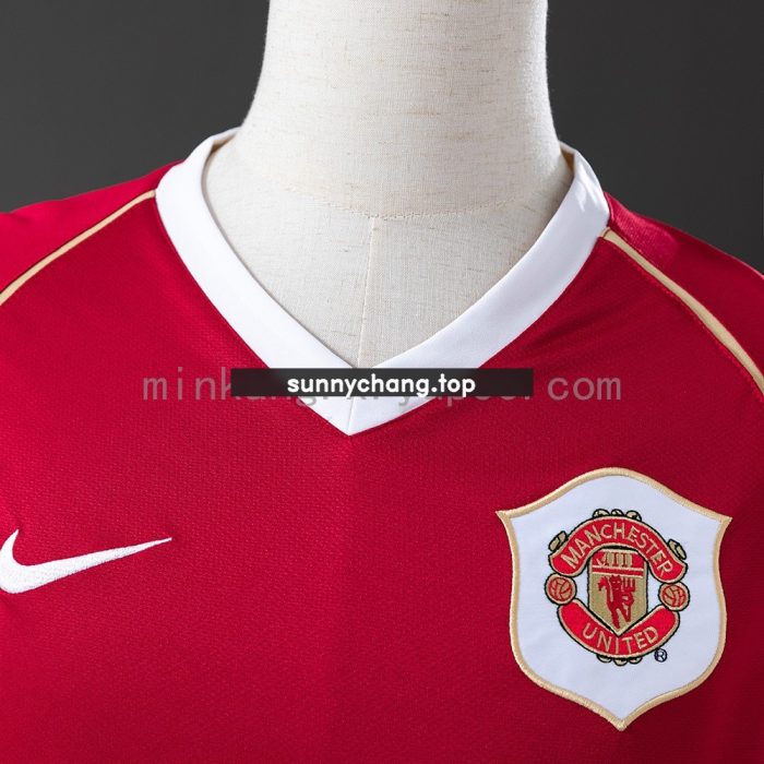 Retro 2006-2007 Manchester United Home Jersey S-XXL - 图片 7
