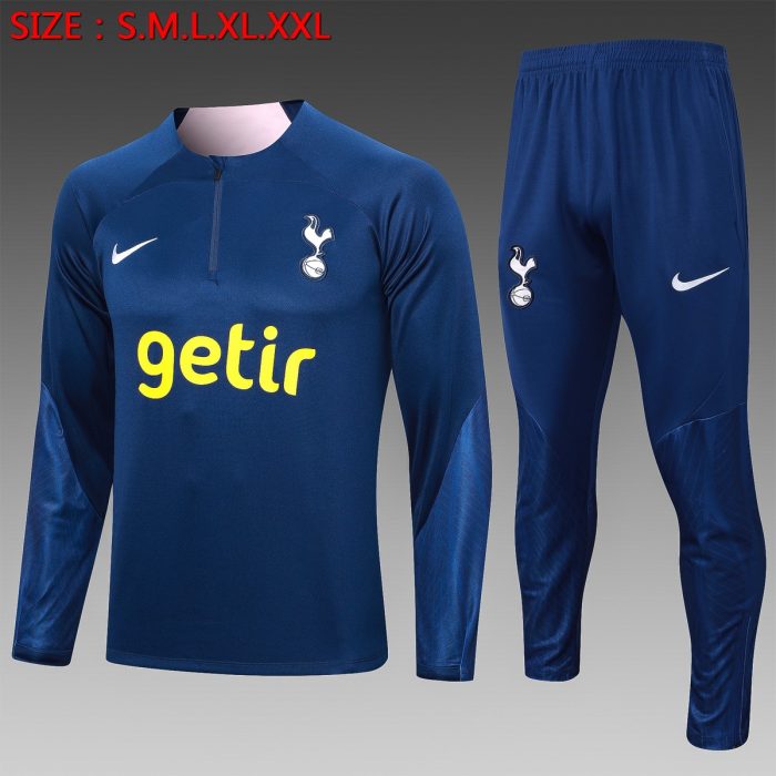 Tottenham Hotspur 23-24 Half-Zip Jacket Blue - 图片 8