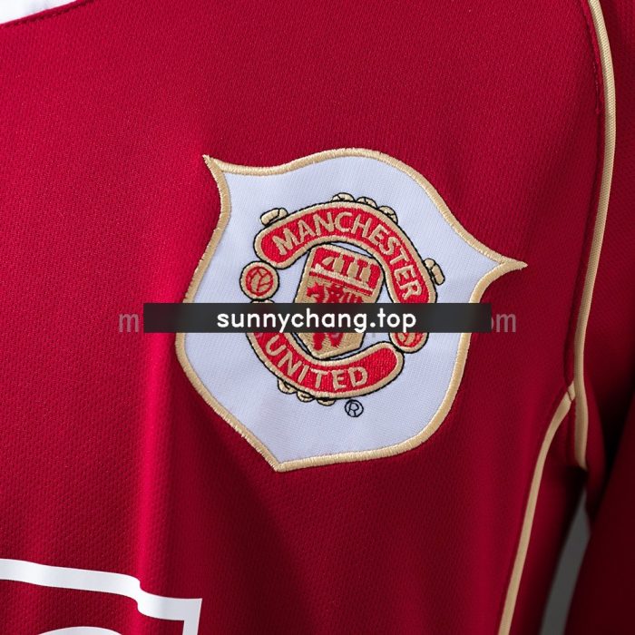 Retro 06/07 Manchester United Long Sleeve Home Jersey S-XXL - 图片 5