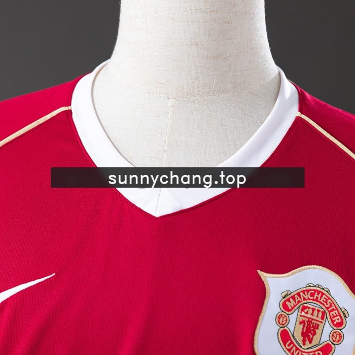 Retro 06/07 Manchester United Long Sleeve Home Jersey S-XXL - 图片 7
