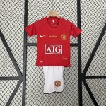 Man Utd 07/08 UEFA Champions League Home Kids