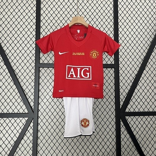 JER-3078_1 Man Utd 07/08 UEFA Champions League Home Kids - 图片 1