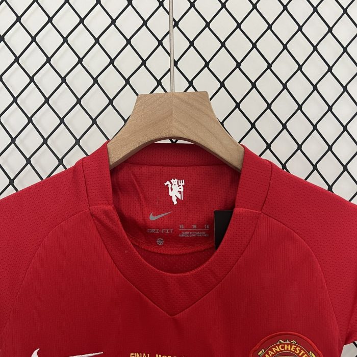 Man Utd 07/08 UEFA Champions League Home Kids - 图片 5