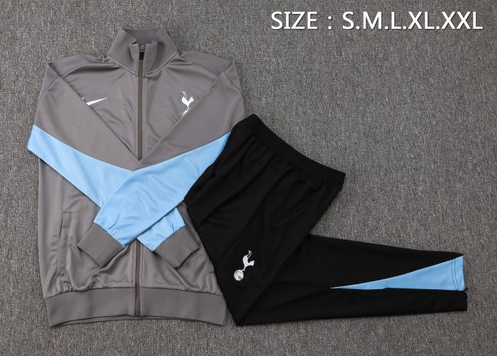 Tottenham Hotspur 24-25 Long Zip Jacket Dark Grey - 图片 2