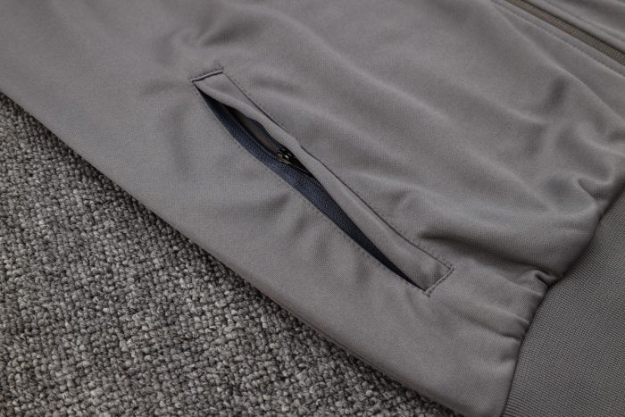 Tottenham Hotspur 24-25 Long Zip Jacket Dark Grey - 图片 4