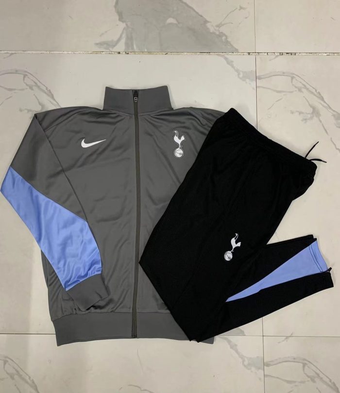 Tottenham Hotspur 24-25 Long Zip Jacket Dark Grey - 图片 9