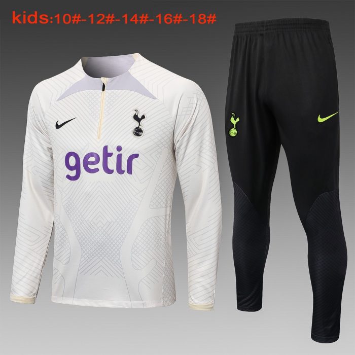 Tottenham Hotspur 23-24 Kids' Half-Zip Jacket in Apricot - 图片 2